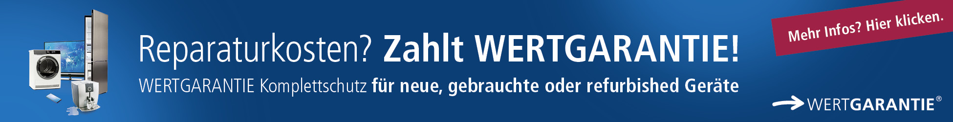 WERTGARANTIE Reparaturkosten-Schutz Banner